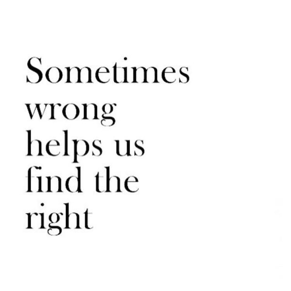 Sometimes wrong helps us find the right | The Red Fairy Project