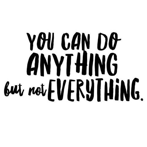 You can do anything but not everything | The Red Fairy Project