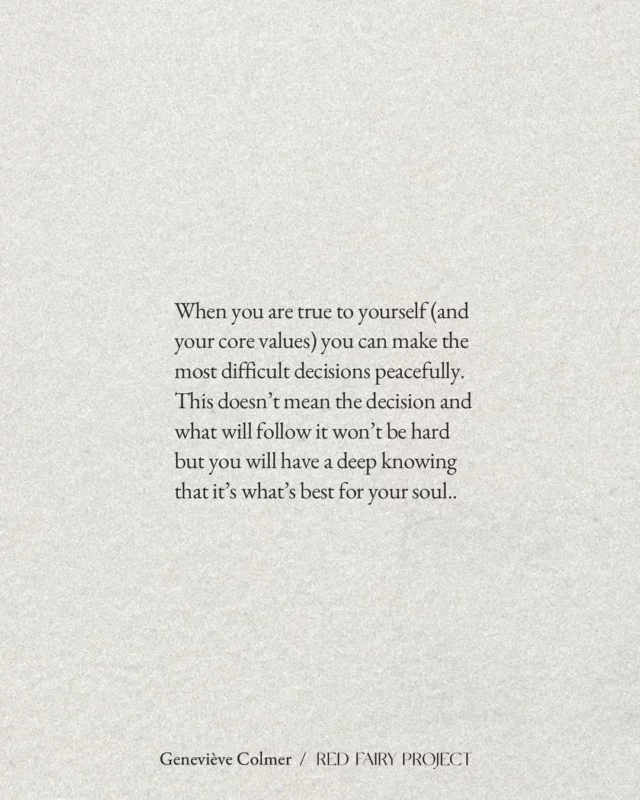 We need GUIDANCE during life’s difficult moments but also in our day to day if we want to stay ALIGNED.  That’s when vibrations and energy come in.  Rather than trying to figure things out with the mind, drop down into your energetic body.  Focus on how you FEEL around certain people or about certain decisions.  { The book Vibrate Higher Daily by @lalahdelia is always of great help to me when I need support and guidance. } I wrote a blog post on the book’s highlights over at 🪬 redfairyproject.com 🪬  Wishing you a wonderful day. Namaste 
Geneviève