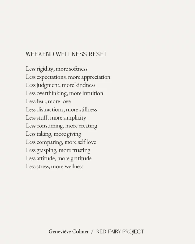 It’s time to RE-ALIGN 🪬 To come back to what matters most and release the rest.  Every day is an opportunity for a body, mind & soul RESET.  Every day is an occasion to start moving through our life more mindfully.  How you choose to go about your day (the mindset and energy you embody) determines how you experience this life and what you get out of it. ✨  Wishing you a wonderful sacred Sunday. Namaste 🙏🏻 Geneviève