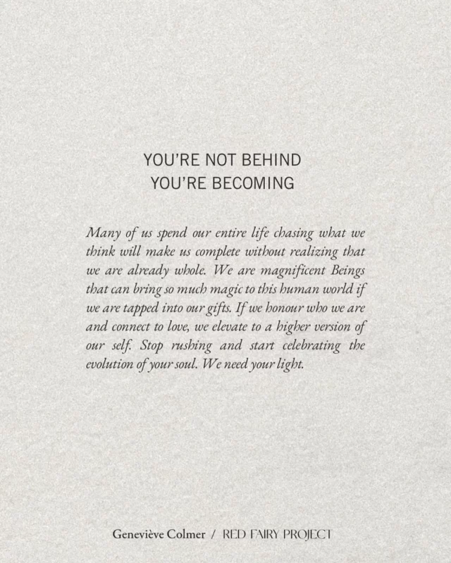 The ground is shifting beneath our feet. The world as we know it is changing in major ways. That’s when it’s the most essential to tend to our in we world to bring forward our light. ✨  To recognize how magical we are and share our gifts with the world.  But in order to do this, we must slow down. We must step of the rat race and embrace a new (more mindful) pace.  We are all cravjng this. We know that the speed at which we have been moving ahead is not sustainable.  The new Era starts now. One when we acknowledge that we are all connected. Small mindful steps (and mindset shifts) are what will bring into a new world.  Stop rushing and step into BECOMING (that version of you that can make a true difference).
