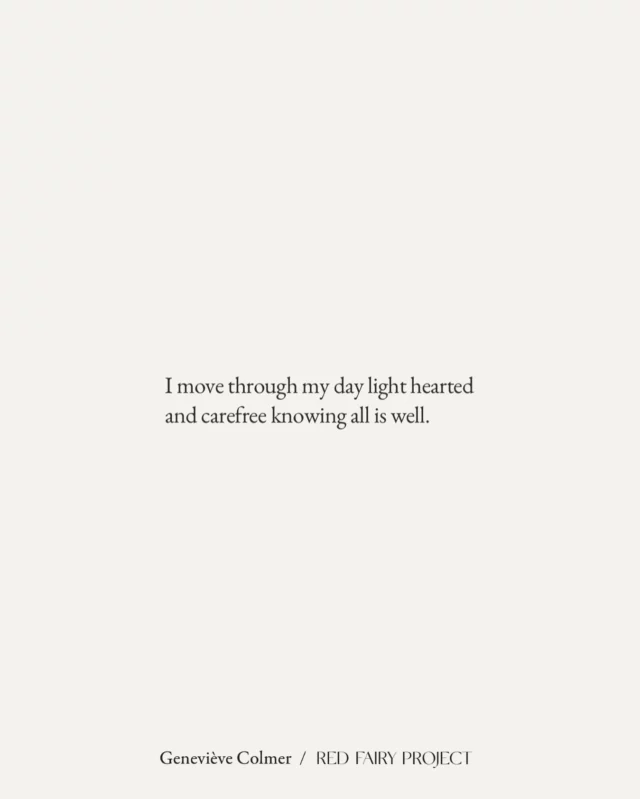 A powerful affirmation and one of my faves at the moment. 🪬  Some may find affirmations cheesy (I did for a long time) but when you dive deeper, you realize they are a powerful tool to create a mindset that will lead to happiness and inner peace.  The default setting of our mind is not often a very positive one and that can lead to a life that feels very heavy.  When you start to consciously choose your mindset and inner dialog and amplify thoughts that elevate you, every day seems brighter and lighter ✨  { Do you have a favourite #positiveaffirmation ? Share it in the comments and let’s inspire each other! }  Wishing you a wonderful day. Namaste 🙏🏻 
Geneviève