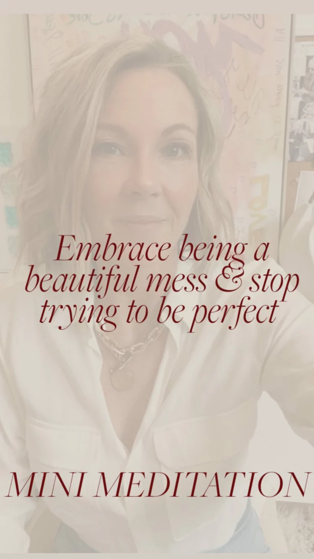 A mini meditation with a MAJOR impact 🪬 This mindful practice is to offer yourself a full RESET when you are being hard on yourself for making a making (shoutout to all my fellow recovering perfectionists 😌)  Take 3 deep breaths…  Inhale inner peace…  Exhale all that judgement…