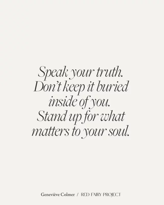 Whatever you try to ignore, numb or repress will find a way to express (itself). Too often we prioritize people pleasing rather than honouring what truly matters to us.  We do so because we are afraid of loss (of love, opportunities and more).  But make no mistake, we lose something even bigger when we don’t stand up for ourselves, our values and what matters most.  Integrity is everything and so is alignment.  Maybe we do lose something if we honour that truth but maybe that thing wasn’t meant for us in the first place.  We want a full life but more importantly, we want an aligned one 🪬  One where we don’t feel like we are constantly swimming against the current or are frustrated by how others behave.  It’s all in the little choices. In what we decide to say or don’t say. The truth is powerful and it’s pushing to come out more and more (collectively and from each one of us).